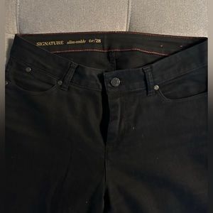 Talbots Signature Denim Black Slim Ankle